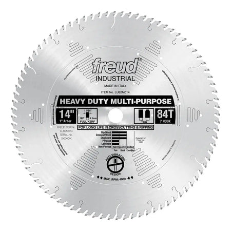 FREUD LU82M014 - 14" Heavy Duty Multi-Purpose Blade
