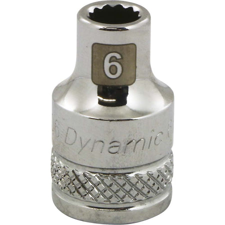 Gray GT-D009106 - 3/8" DRIVE 12 POINT 6MM CHROME SOCKET - Wise Line Tools