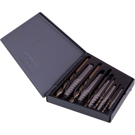 Gray Tools SE1410 - 10pc Screw Extractor & Drill Bit Set GRAY