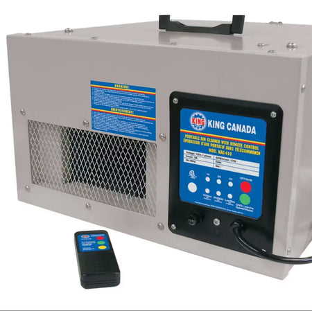KING CANADA KAC-410 - 3 SPEED PORTABLE AIR CLEANER WITH REMOTE CONTROL