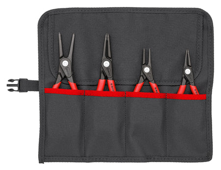 Knipex 001957 - 4 Pc Precision Snap Ring Pliers Set in Tool Roll - Wise Line Tools