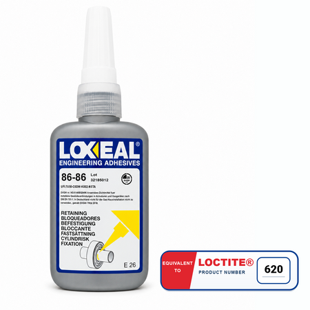 LOXEAL LOX-86-86 | High Temperature & Strength Green Retaining Compound - 50ml