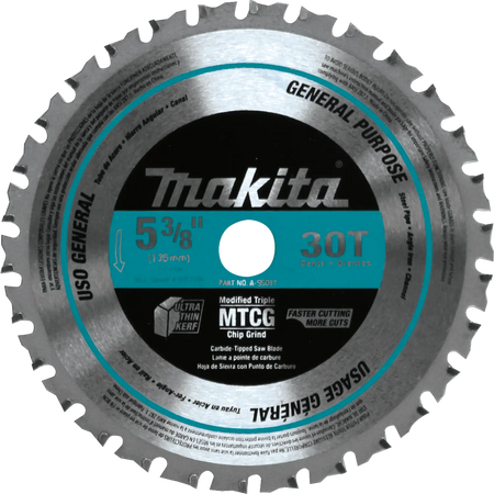 MAKITA A-95037 -5-3/8 Carbide-Tipped 30T Metal Saw Blade MAKITA