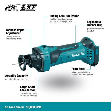MAKITA DCO180Z - 18V Drywall Cut-Out Tool MAKITA