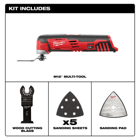 Milwaukee 2426-20 - M12™ Cordless Multi-Tool - Wise Line Tools