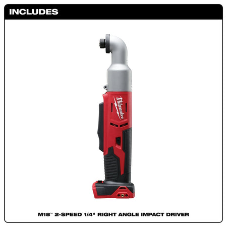Milwaukee 2667-20 - M18™ 2-Speed 1/4 in. Right Angle Impact Driver - Wise Line Tools