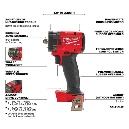 Milwaukee 2991-22 - M18 FUEL™ 2-Tool Combo Kit - Wise Line Tools