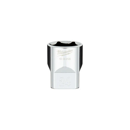 Milwaukee 45-34-9125 - 1/2 in. Drive 24MM Metric 6-Point Socket with FOUR FLAT™ Sides - Wise Line Tools