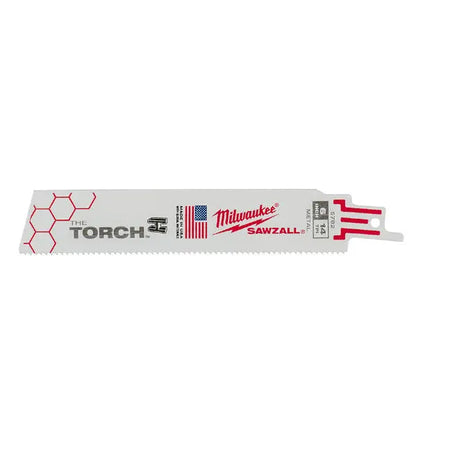 Milwaukee 48-00-5782 - 6" 14 TPI The Torch™ SAWZALL® Blades (5 Pk) - Wise Line Tools