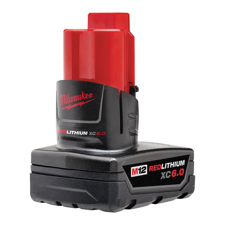 Milwaukee 48-11-2460 - M12™ REDLITHIUM™ XC 6.0Ah Extended Capacity Battery Pack - Wise Line Tools