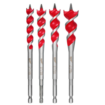 Milwaukee 48-13-0400 - SPEED FEED™ Wood Bit 6-1/2" Set - 4 PC - Wise Line Tools