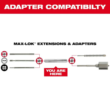 Milwaukee 48-20-6950 - Max-Lok™ Connection Adapter - Wise Line Tools