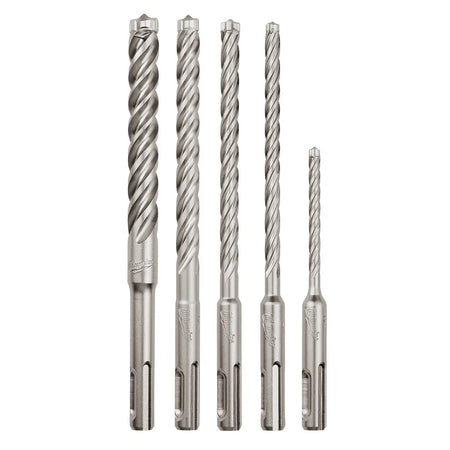Milwaukee 48-20-7498 - 5-Piece MX4™ 4-Cutter SDS-Plus Rotary Hammer-Drill Bit Kit - Wise Line Tools