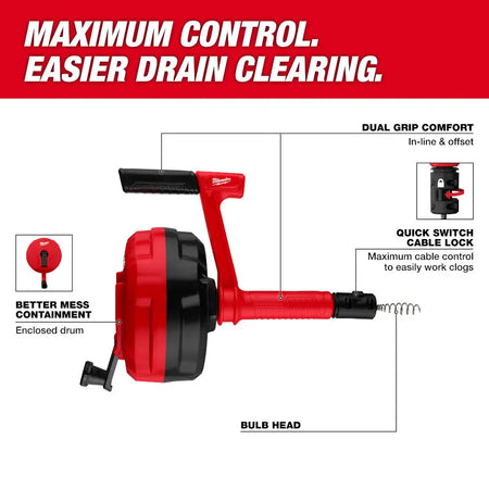 Milwaukee 48-22-5760 - 25' Hand Auger - Wise Line Tools