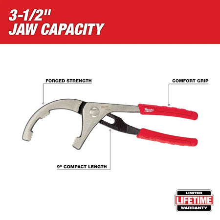 Milwaukee 48-22-6321 - PVC/Oil Filter Pliers - Wise Line Tools