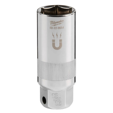 Milwaukee 48-22-9554 - 3/8" Drive 13/16" Magnetic Spark Plug Socket - Wise Line Tools