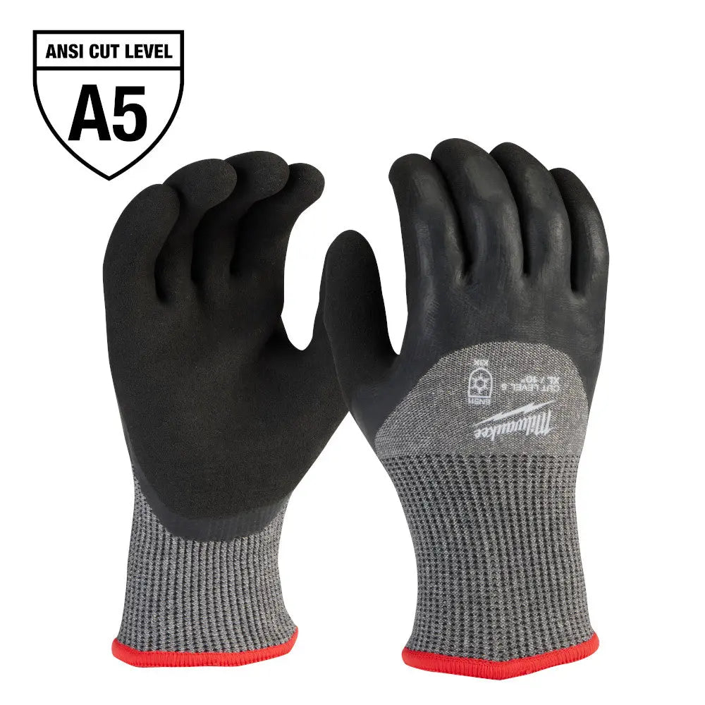 milwaukee handschuhe Milwaukee 48-73-7953 - Cut Level 5 Winter Dipped Gloves - XL