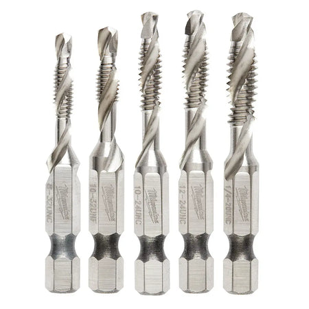 Milwaukee 48-89-4874 - SHOCKWAVE™ 5 Pc. SAE Impact Drill Tap Set - Wise Line Tools