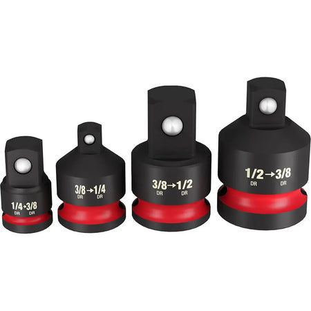Milwaukee 49-66-6742 - SHOCKWAVE Impact Duty™ 1/4"-1/2" Drive Adapter Set - Wise Line Tools