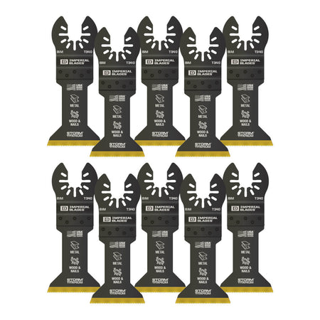 Milwaukee IBOAT340-10 - Imperial Blades IBOAT340-10 One Fit™ 1-3/4" Storm Titanium Metal Blade, 10PC IMPERIAL BLADES