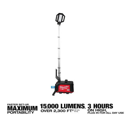 Milwaukee MXF040-1XC - MX FUEL™ ROCKET™ Dual Power Compact Tower Light - Wise Line Tools