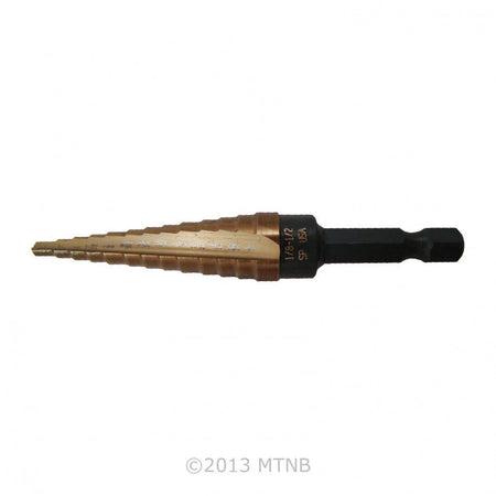 NORSEMAN 01401 - #1 STEP DRILL BIT, 1/8 - 1/2" - QUICK RELEASE - Wise Line Tools