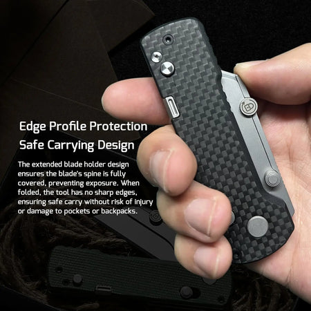 OKNIFE OTACLEU1PRO - Otacle U1 Pro Utility Knife with Carbon Fiber Handle