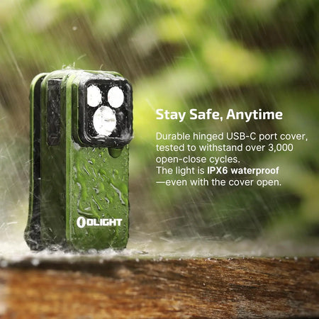 OLIGHT OCLIPPRO-ODG - Oclip Pro Clip on Flashlight w Floodlight, Spotlight & Red Light - OD Grn OLIGHT