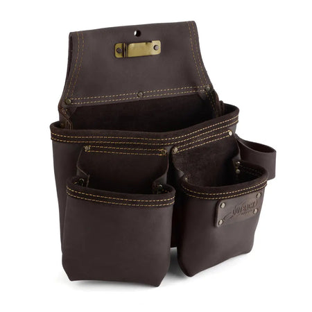 OX TOOLS OX-P263203 - OX PRO FRAMER'S TOOL BAG, OIL-TANNED LEATHER, 3 POUCH OX