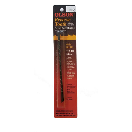 Olson 448R - Scroll Saw Blade - Reverse Tooth .045 Wide - Wise Line Tools