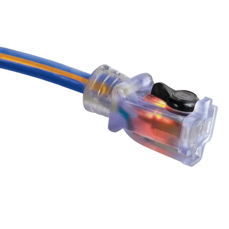 PRIME LT530735 - Heavy Duty 100-Foot Artic Blue All-Weather TPE Extension Cord PRIME