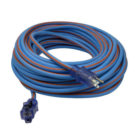 Prime LT530835 Extra Heavy Duty 100-Foot Artic Blue All-Weather Extension Cord - Wise Line Tools