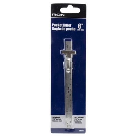 ROK-28334 6″ POCKET RULER ROK