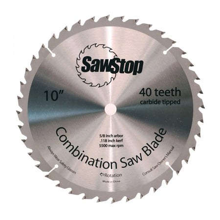 SAWSTOP CNS-07-148 - Premium 10" 40-Zahn-Sägeblatt