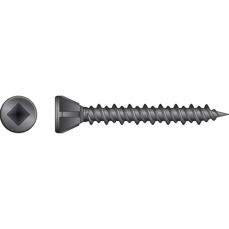SIMPSON STRONG-TIE MTH114S - Quik Drive #7 x 1-1/4", #2 Square, Hi-Lo Thread, Trim Head w/nibs-2500bx SIMPSON STRONG-TIE