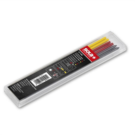 SOLA SGTLM2 - 6PC LEAD REFILL PACK - 2 GRAPHITE, 2 YELLOW & 2 RED - Wise Line Tools