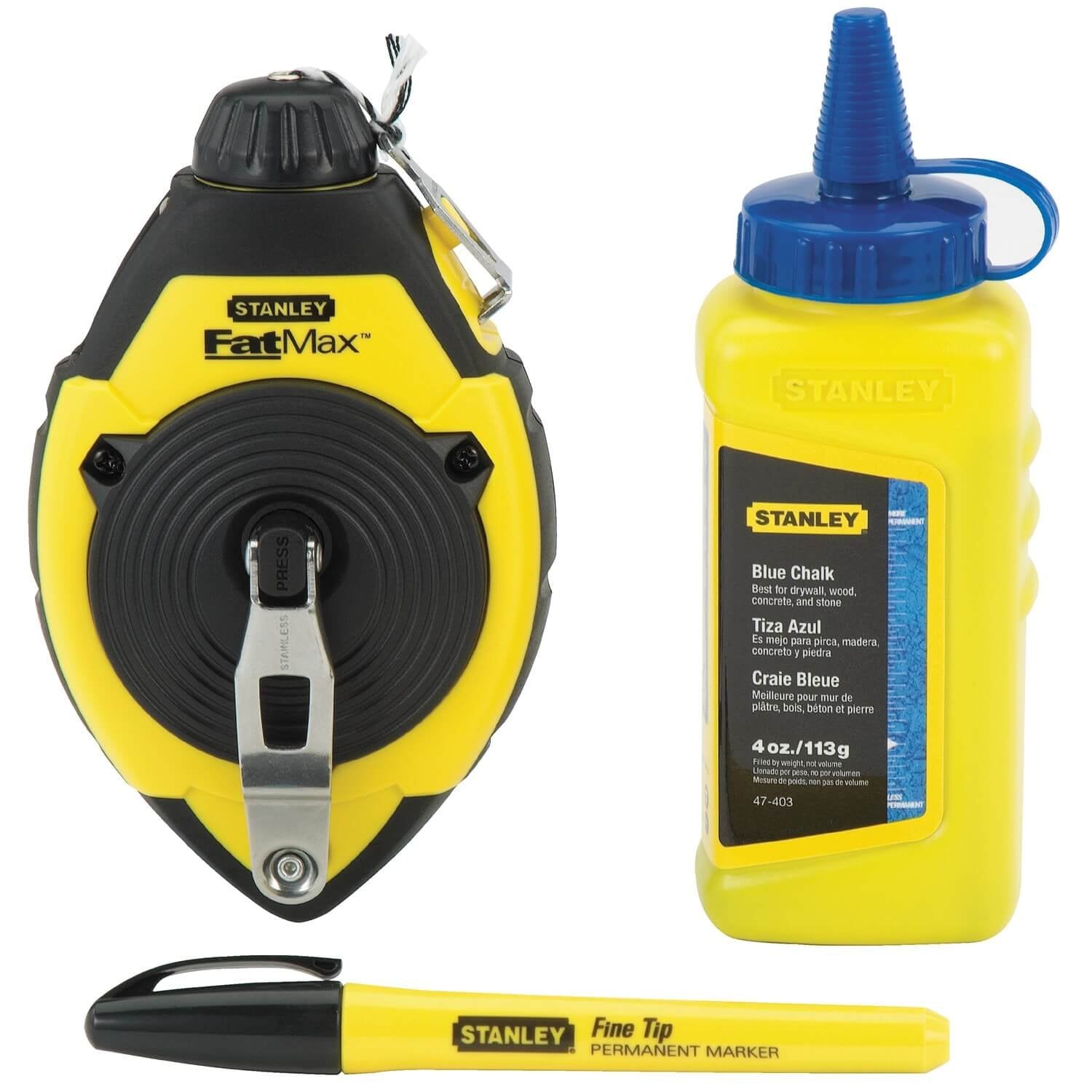 STANLEY FATMAX 47-681L - CHALK LINE 100' - Wise Line Tools