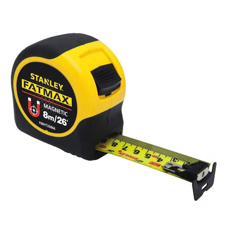 STANLEY FMHT33866 - 8m 26ft FATMAX Magnetic Tape Measure STANLEY