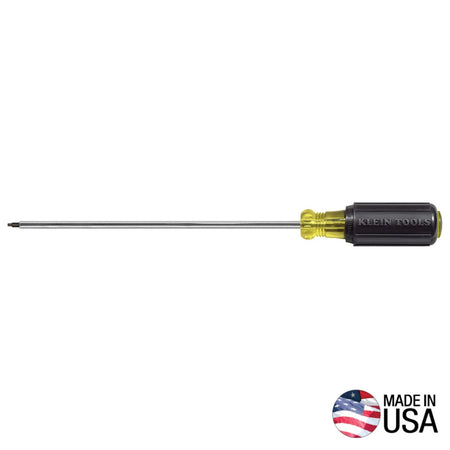 KLEIN KLE-665 - #1 Square-Recess Screwdriver, 8-Inch Round Shank