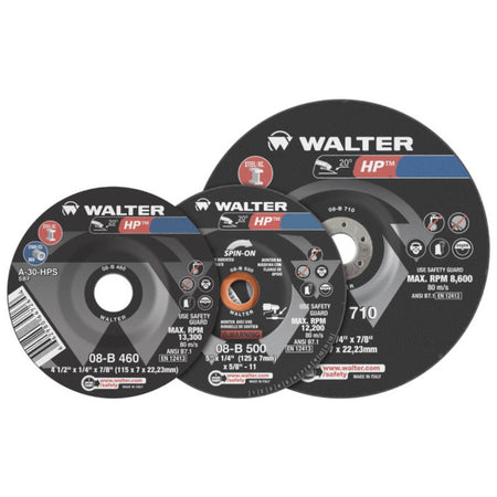 WALTER WAL-08B910 - HP™ 9" x 1/4" x 7/8" Type 27 High-Performance Grinding Wheel