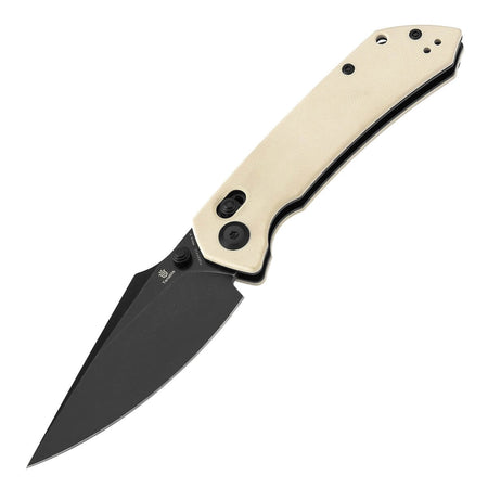 TENABLE TEN-T1034V11 - Fenrir Folding Knife, Ivory White G10, 3.48" Blackwashed Nitro-V Blade