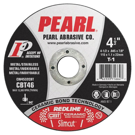 PEARL CW0632CBT - Redline™ CBT™ 6" x .045" x 7/8" Ceramic Cut-Off Wheel