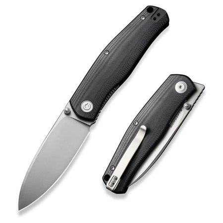 CIVIVI C22007-1 - Sokoke Ray Laconico Front Flipper Knife, Black G10