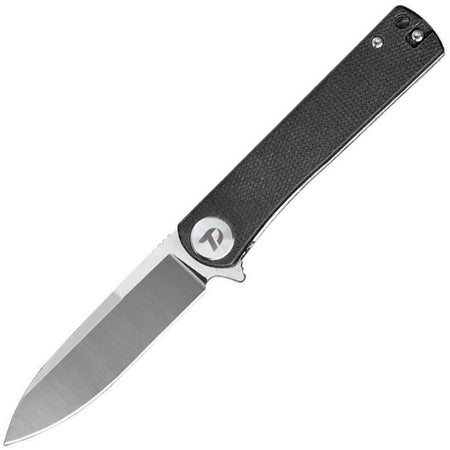 DREAMTECH DT-D3896MB - Flipper Folding Pocket Knife - Black Micarta Handle