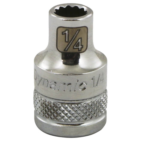 DYNAMIC GT-D009408 - 1/4" Drive 8mm 6-Point Deep Socket - Mirror Chrome Finish