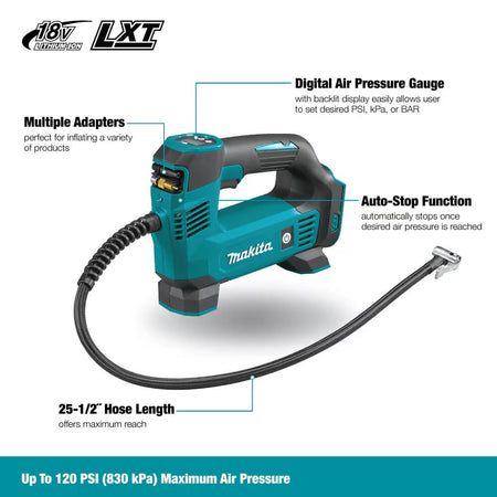 MAKITA DMP180Z - 18V LXT Cordless Inflator