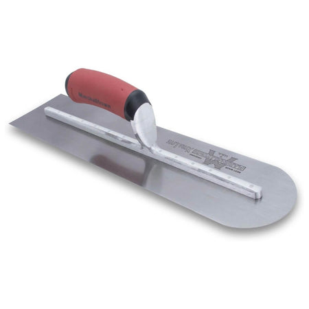 MARSHALLTOWN MXS66RED - 16 in. x 4 in. Rounded Front Finishing Trowel - Red Handle