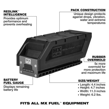 Milwaukee MXFCP204 MX FUEL REDLITHIUM CP4.0 Battery Pack
