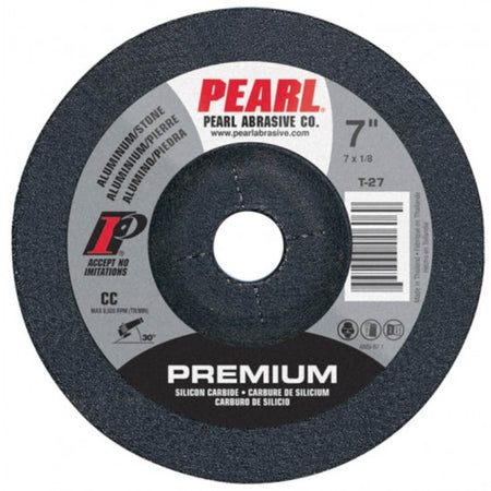 PEARL FCC7046 - 7" x 1/8" x 7/8" Silicon Carbide Flexible Grinding Wheel - 46 Grit