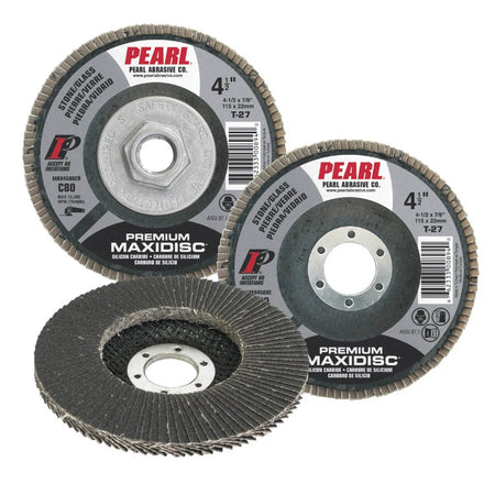 PEARL MAX4524C - 4-1/2" x 7/8" Silicon Carbide Maxidisc™ Flap Disc - 240 Grit